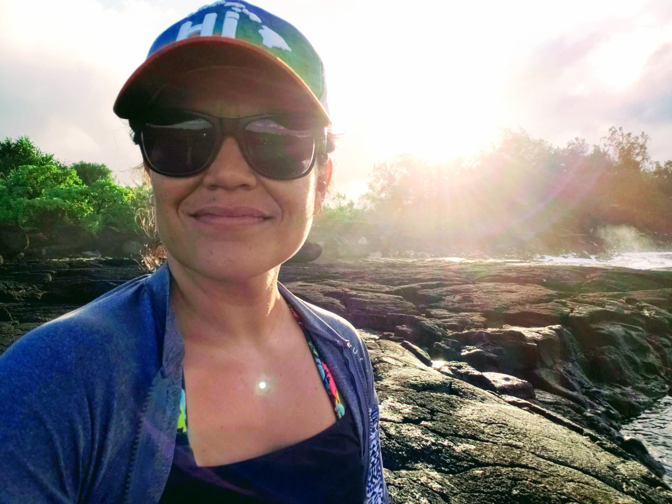 Erica Perez prepares to take water quality samples