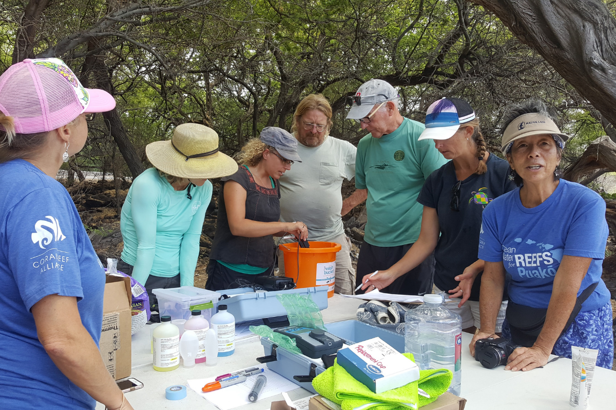 Clean water for reefs volunteers